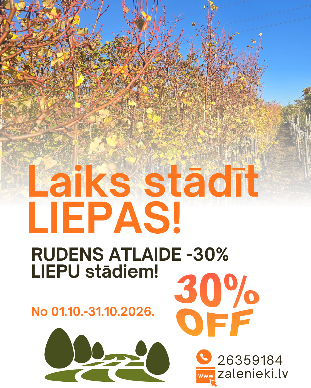 Visu oktobri ATLAIDES LIEPU STĀDIEM -30%
